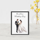 Carte mariage (Fleur jaune)