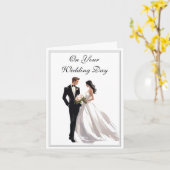 Carte mariage (Fleur jaune)