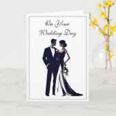 Carte mariage (Fleur jaune)