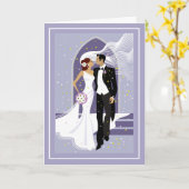 Carte mariage (Fleur jaune)