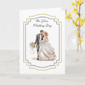 Carte mariage (Fleur jaune)