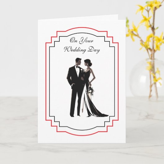 Carte mariage (Fleur jaune)