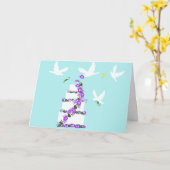 Carte mariage (Fleur jaune)