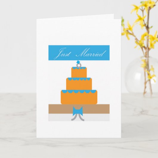 Carte mariage (Fleur jaune)