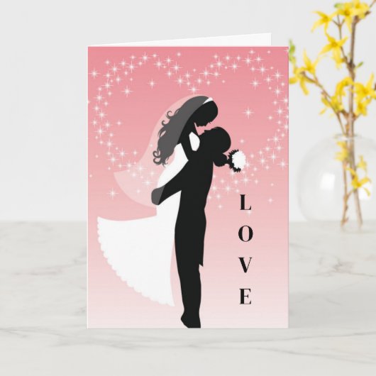 Carte mariage (Fleur jaune)