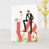 Carte mariage (Fleur jaune)