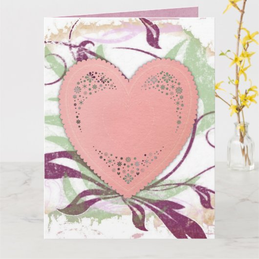 Carte mariage (Fleur jaune)