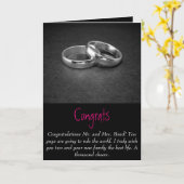 Carte mariage (Fleur jaune)