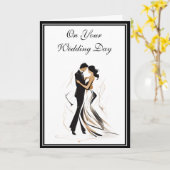 Carte mariage (Fleur jaune)