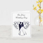 Carte mariage (Fleur jaune)