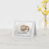 Carte mariage (Fleur jaune)