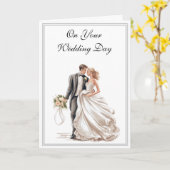 Carte mariage (Fleur jaune)