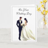 Carte mariage (Fleur jaune)