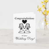 Carte mariage (Fleur jaune)