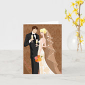 Carte mariage (Fleur jaune)