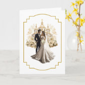 Carte mariage (Fleur jaune)