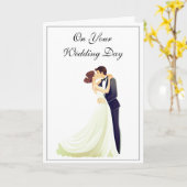 Carte mariage (Fleur jaune)