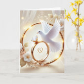 Carte mariage (Fleur jaune)