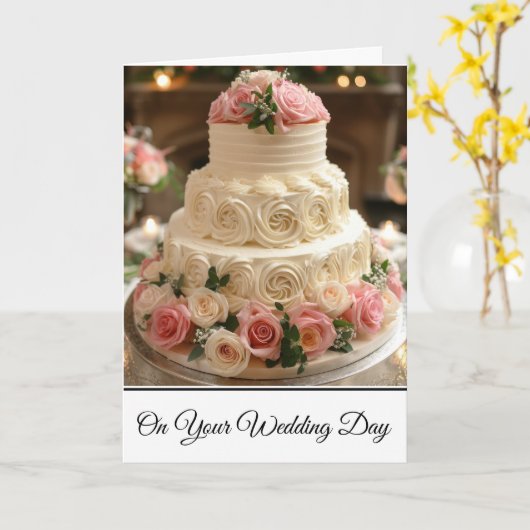 Carte mariage (Fleur jaune)