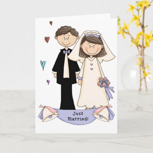 Carte mariage (Fleur jaune)