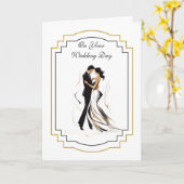 Carte mariage (Fleur jaune)