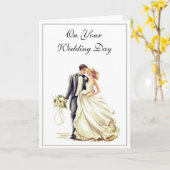 Carte mariage (Fleur jaune)