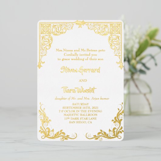 Carte mariage (Debout devant)