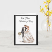 Carte mariage (Fleur jaune)