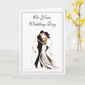 Carte mariage (Fleur jaune)