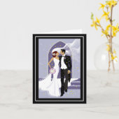 Carte mariage (Fleur jaune)