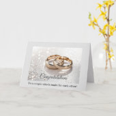 Carte mariage (Fleur jaune)