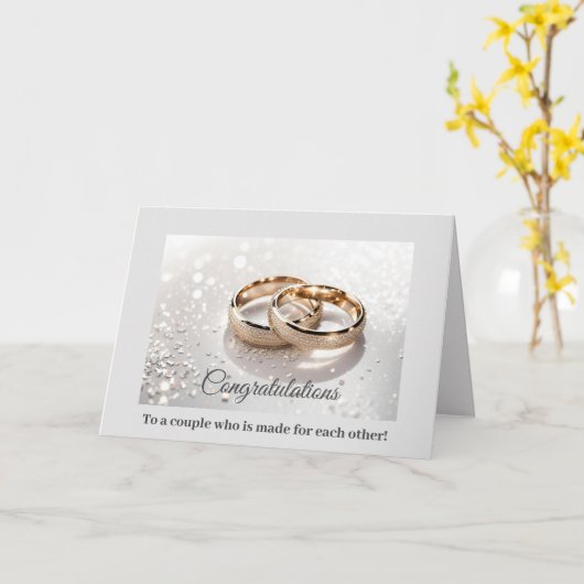 Carte mariage (Fleur jaune)