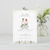 Carte mariage (Debout devant)