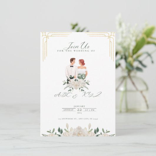 Carte mariage (Debout devant)