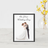 Carte mariage (Fleur jaune)