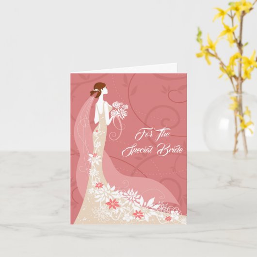 Carte mariage (Fleur jaune)