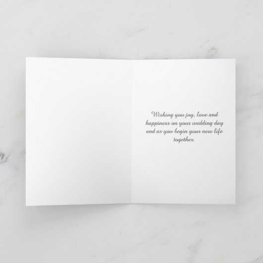 Carte mariage (Intérieur)