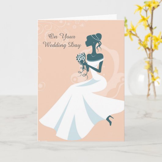 Carte mariage (Fleur jaune)