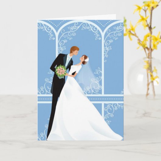 Carte mariage (Fleur jaune)