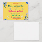 Carte mariage (Devant / Derrière)