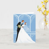 Carte mariage (Fleur jaune)