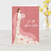Carte mariage (Fleur jaune)