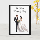 Carte mariage (Fleur jaune)