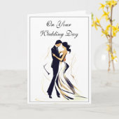 Carte mariage (Fleur jaune)
