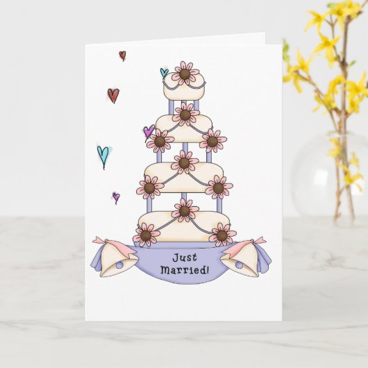 Carte mariage (Fleur jaune)