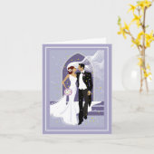 Carte mariage (Fleur jaune)