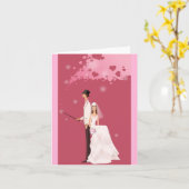 Carte mariage (Fleur jaune)