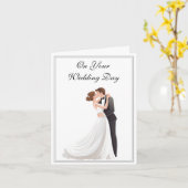 Carte mariage (Fleur jaune)