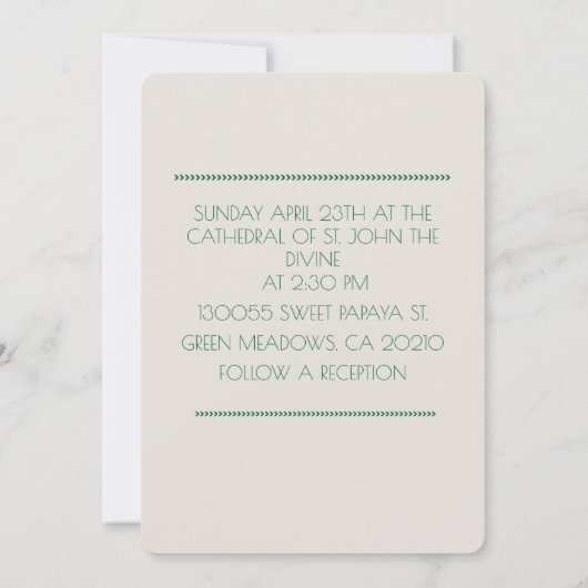 " CARTE MARIAGE " (Dos)