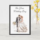 Carte mariage (Fleur jaune)